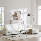 Bellemave® 119" L - Shaped Modern Chenille Oversized Sectional Sofa with 2 Free pillows - Bellemave